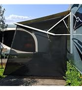 SHADEPLUS RV Awning Fabric Replacement,Camper Awning Replacement,16 oz Heavy Duty Waterproof Viny...