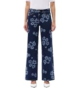 ONESO Mid-Low Rise Baggy Jeans Wide Leg for Women Distressed Pants Stretchy Bottom Lady Basic Com...
