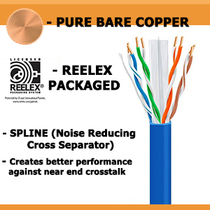 high speed cat6e cmr ethernet cable