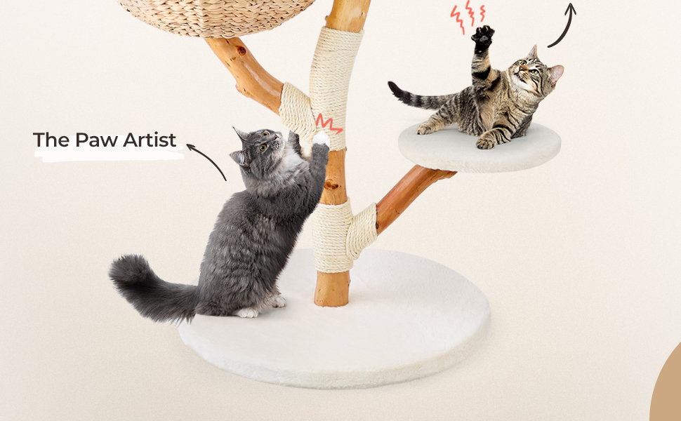 Leo & Lexi Cat Scratching Post Tower