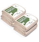 Salt Earth Canvas Drop Cloth 1Pc, Reusable Paint Drop Cloth, 100% Recycled Cotton Canvas Tarp Cov...