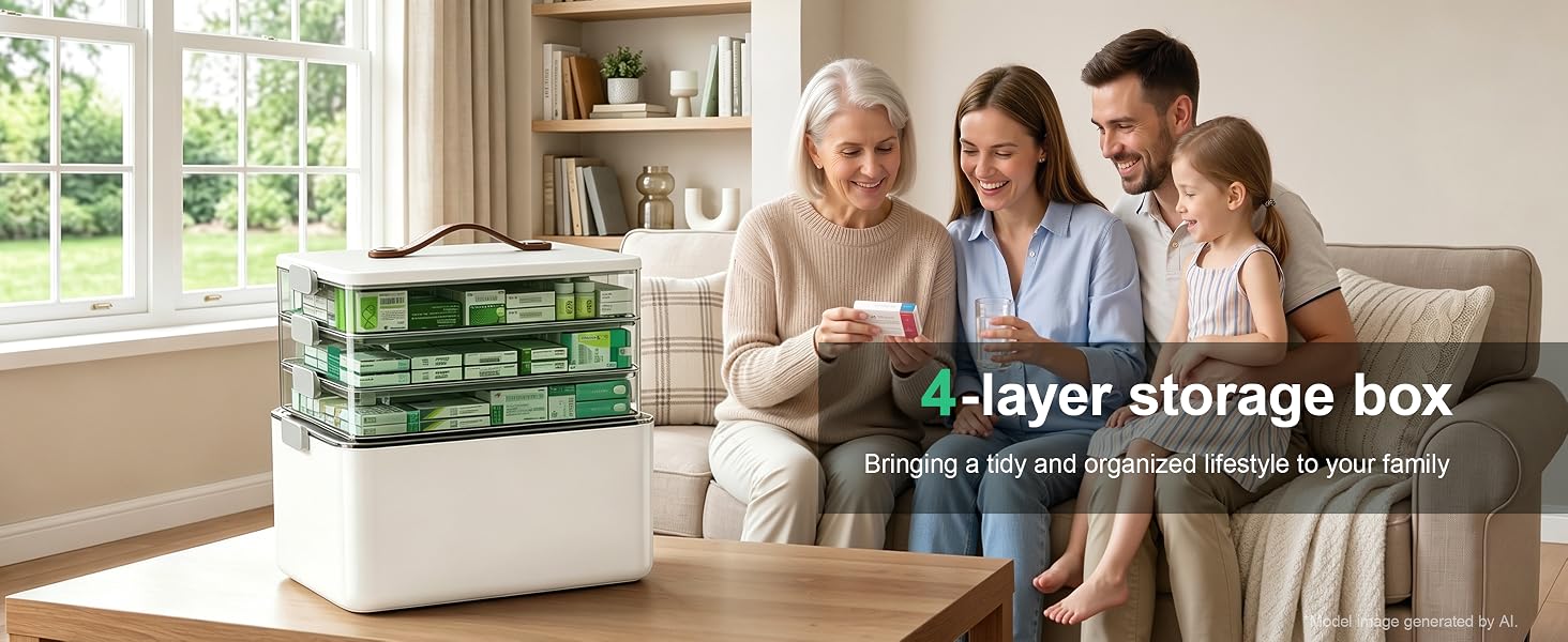 4-layer storage box