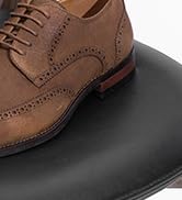 Jousen Men's Dress Shoes Leather Formal Business Oxford Derby Shoes Brogue Wingtip Retro Dress Sh...