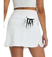 M MAELREG Womens Tennis Skirt High Waisted Athletic Mini Lined A Line Skort with 3 Pockets Nylon ...