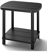LEJANEOYE Outdoor Side Table, 2-Tier Small Outdoor Table for Patio, Adirondack Side Tables for Ou...