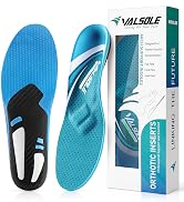 VALSOLE Plantar Fasciitis Insoles for Men Women,Heavy Duty Support Pain Relief Orthotics - 210+ l...