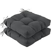 IASEAHK Outdoor Chair Cushions Set of 2, 19" x 19" x 5", Waterproof Outdoor Seat Cushions for Pat...