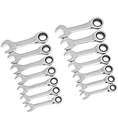 GEARWRENCH 20 Pc. Ratcheting Combination Wrench SAE/Metric - 35720A-02