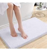 OLANLY Bathroom Rugs 24x16, Extra Soft Absorbent Chenille Bath Rugs, Rubber Backing Quick Dry, Ma...