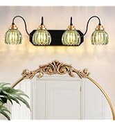 Vintage Bathroom Vanity Light, Bathroom Lighting Fixtures Over Mirror, Mid Century Style Farmhous...
