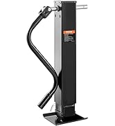 VEVOR Trailer Jack, 2000 lbs Dynamic Load Capacity, Weld-on Pipe-Mount Swivel, 10" Lift Stand Wit...
