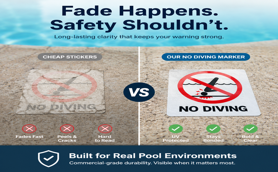 no diving stickers