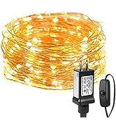 LE 306 LED Curtain Lights with 18 Hang Down String Lights, 10×10 ft Plug in Hanging Fairy Lights ...