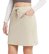 baleaf Women's 16" Golf Skorts Skirts 5 Pockets High Waisted Stretchy Tennis Skirt Athletic Worko...