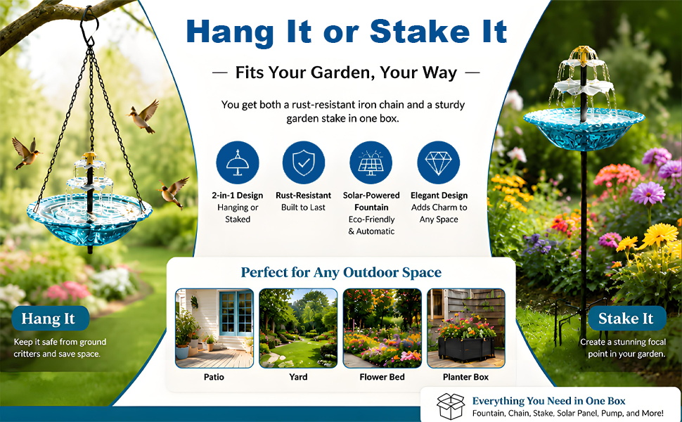 bird bath fountains
