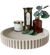 OAKOA Aesthetic Desk Organizer - Aesthetic Office Desk Accessories - Boho Pen Holder - Neutral Be...