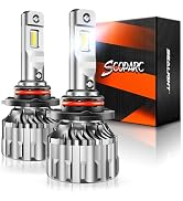 SEALIGHT 9004 HB1 Bulbs, 9004 Bulbs 6500K 33000LM Super Brigh Cool White Fog Lights 60000+ Hours ...