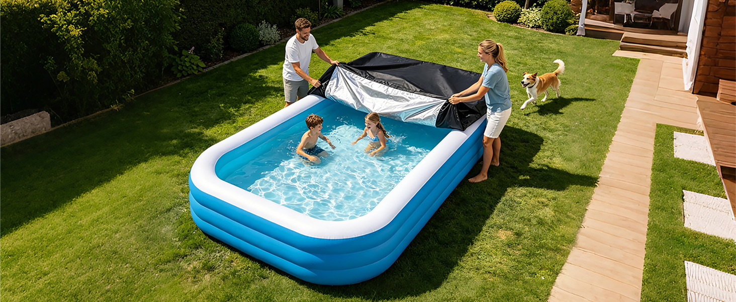 rectangle inflatable pool cover 51