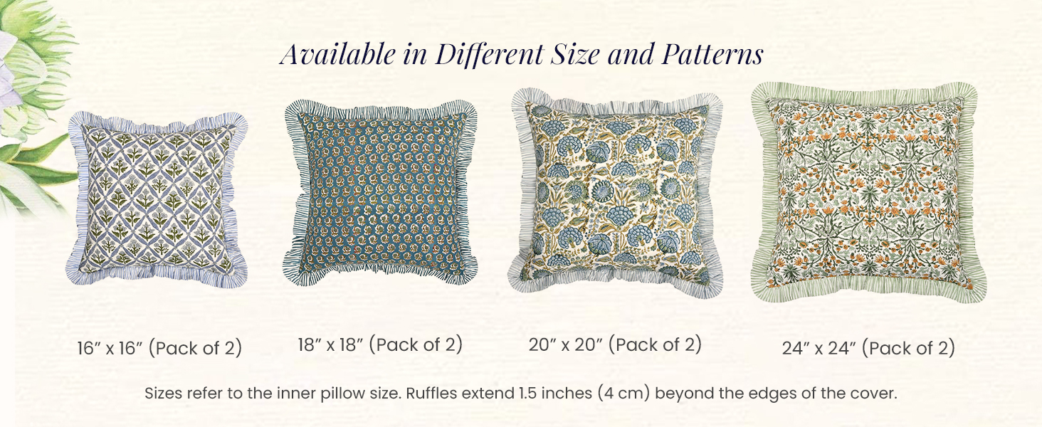 Ruffle Pillow Cover