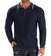 COOFANDY Knit Polo Shirts T Shirts