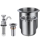 Phivan Commercial Sink Faucet 4 Inch Center Deck Mount Bar Sink Faucet 2 Hole Brass Constructed w...