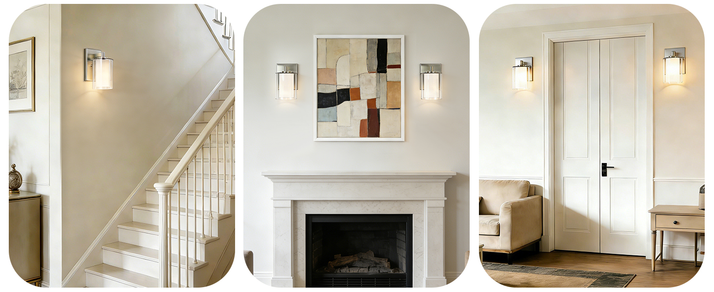 stairway&fireplace&door side