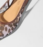 IBDPOSH Leopard Slingback Flats for Women