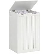 YATINEY Tilt Out Trash Can Cabinet, 10 Gallon Hidden Garbage Can Cabinet with Bottle Recycling Co...