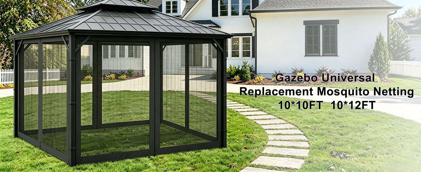 Gazebo Universal Replacement Mosquito Netting