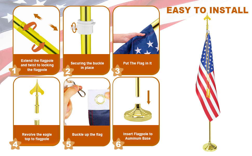 flag pole and stand