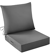 IASEAHK Outdoor Seat Cushion Set, Waterproof & Fade Resistant Patio Chair Cushions, Outdoors Cush...