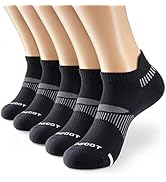MONFOOT Men's/Women's 3-10 Pairs Silky Dry Athletic Cushion Ankle Socks, Multipack