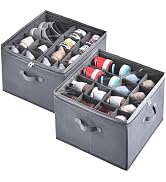 INSTY 12 Pack Large Shoe Storage Box, Clear Shoe Storage Organizer with Magnetic Door, Stackable,...