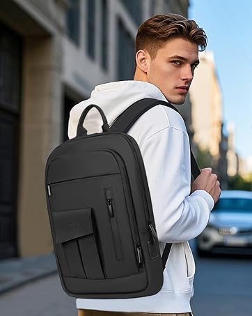 Lixiin Backpack for Men Women Lightweight Business Laptop Backpack for 15.6 Inch Computer Bag Sli...