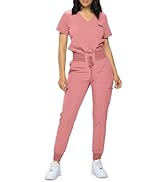 Monarch Uniforms Men's Jogger Scrub Set Tuck-in Scrubs for Men with Jogger Pants and One Pocket Top