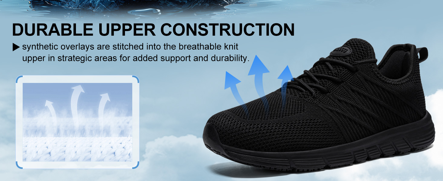 Taquco Non Slip Work Shoes for Women Slip On Sneakers Water Resistant Shoe Slip Resistant
