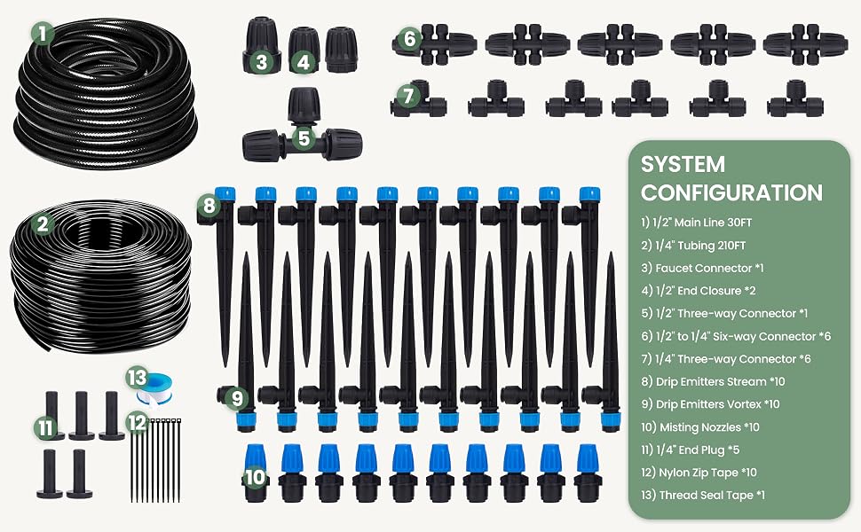Drip Irrigation System 240FT