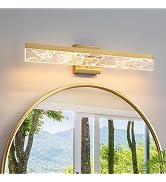 AIJIASI Modern Bathroom Light Fixtures Over Mirror - 24 Inch Black Bathroom Vanity Light Bar 18W ...