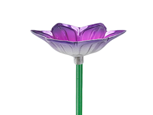 Flower watering station attracts bees and butterflies to your garden