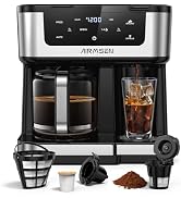 AIRMSEN Grind & Brew Coffee Maker with Built-in Grinder (2026 Model) - Single-Serve, Compatible w...