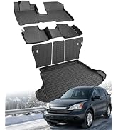 Floor Mats Compatible with Honda Accord 2008-2012(Only Sedan),All Weather Protection Duarble TPE ...