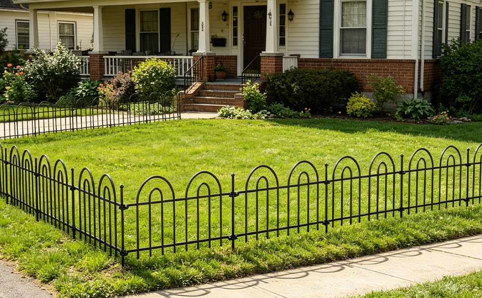metal garden fence