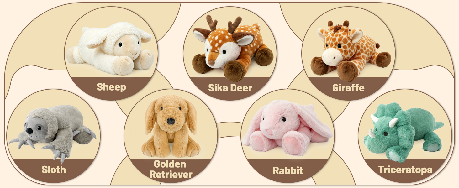 weighted stuffed animals