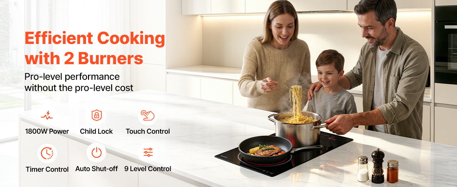 built in electric stove top