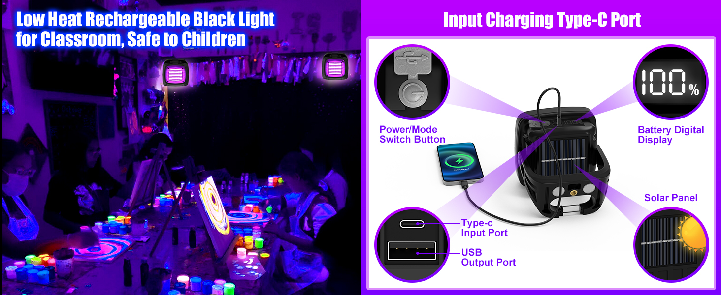 battery operated black light