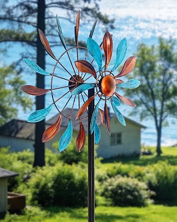 Copper Petal Wind Spinner