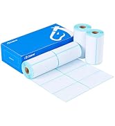 CLABEL 12 Rolls 1.57" x 1.18" (40x30mm) Thermal Labels – 2,760 Waterproof, Oil-Proof and Tear-Res...