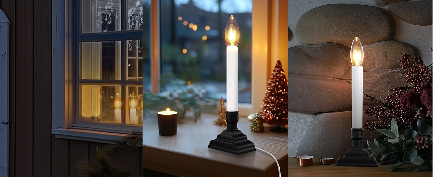 flameless candlesticks