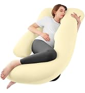 Sasttie Pregnancy Pillows for Sleeping, U Shaped Cooling Full Body Pregnancy Must Haves, 57 Inch ...