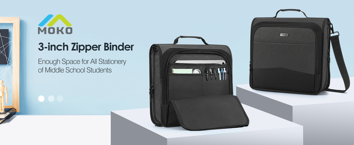 3 Inch 3 Ring Zipper Binder